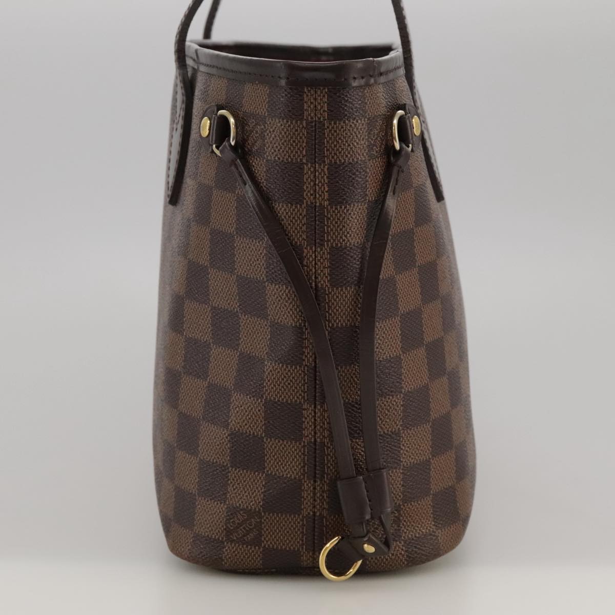 LOUIS VUITTON Damier Ebene Neverfull PM Tote Bag N51109 LV Auth 103236