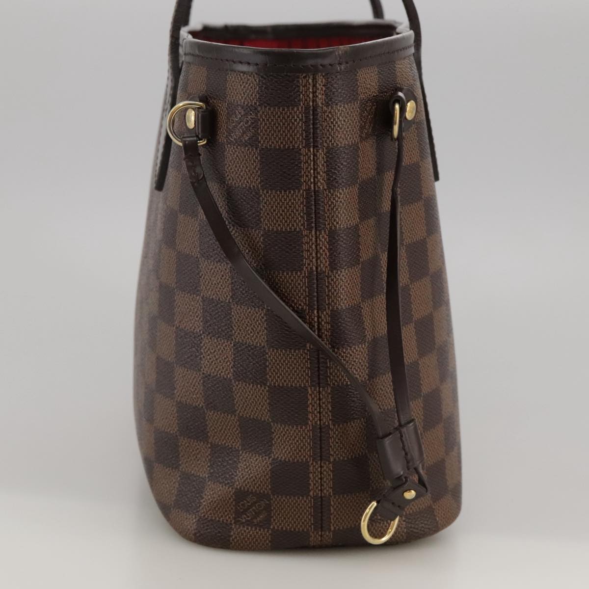 LOUIS VUITTON Damier Ebene Neverfull PM Tote Bag N51109 LV Auth 103236