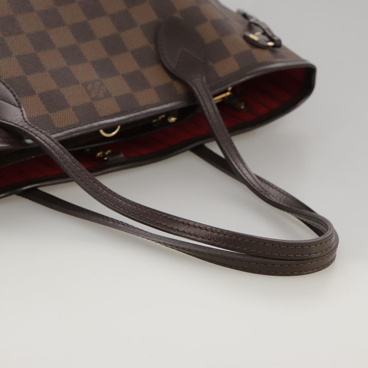 LOUIS VUITTON Damier Ebene Neverfull PM Tote Bag N51109 LV Auth 103236