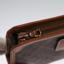 CELINE Macadam Canvas Pouch PVC Leather Brown Auth 103244-8