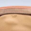 CELINE Macadam Canvas Pouch PVC Leather Brown Auth 103244-10