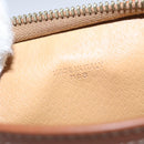 CELINE Macadam Canvas Pouch PVC Leather Brown Auth 103244-12