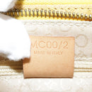 CELINE C Macadam Canvas Shoulder Bag Yellow Auth 103245-12