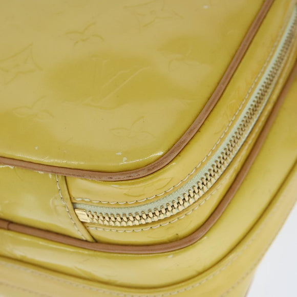 LOUIS VUITTON Monogram Vernis Wooster Shoulder Bag Yellow M91075 LV Auth 103247