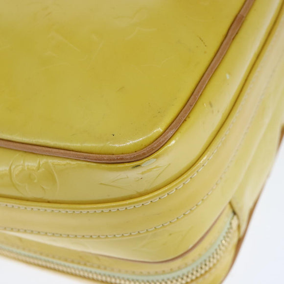 LOUIS VUITTON Monogram Vernis Wooster Shoulder Bag Yellow M91075 LV Auth 103247
