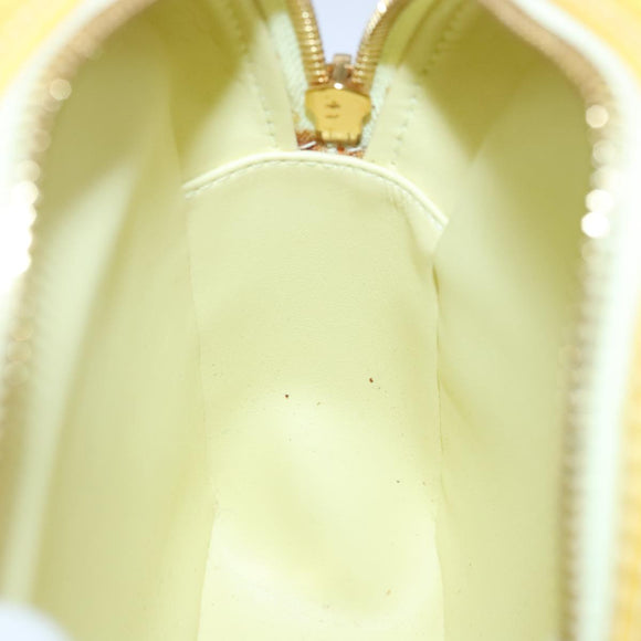 LOUIS VUITTON Monogram Vernis Wooster Shoulder Bag Yellow M91075 LV Auth 103247