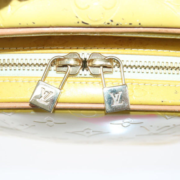 LOUIS VUITTON Monogram Vernis Wooster Shoulder Bag Yellow M91075 LV Auth 103247