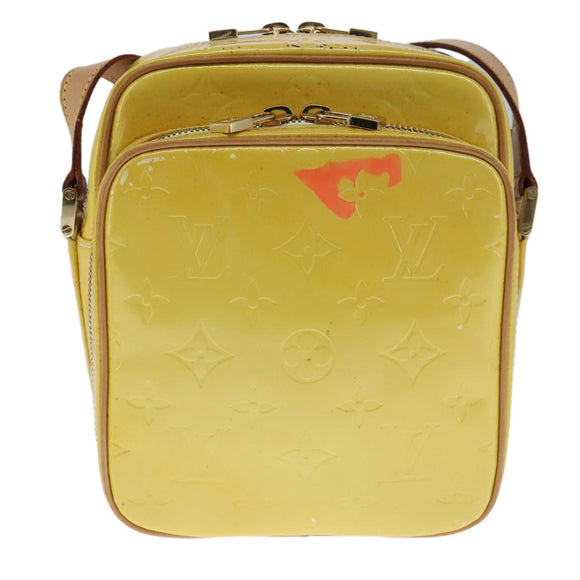 LOUIS VUITTON Monogram Vernis Wooster Shoulder Bag Yellow M91075 LV Auth 103247