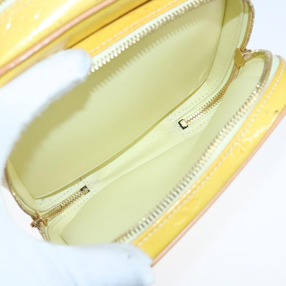 LOUIS VUITTON Monogram Vernis Wooster Shoulder Bag Yellow M91075 LV Auth 103247