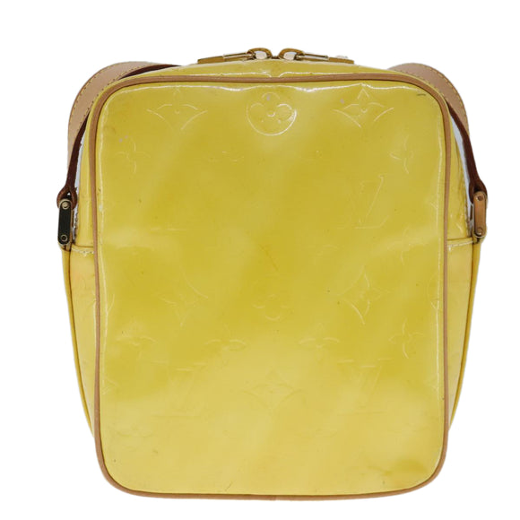 LOUIS VUITTON Monogram Vernis Wooster Shoulder Bag Yellow M91075 LV Auth 103247