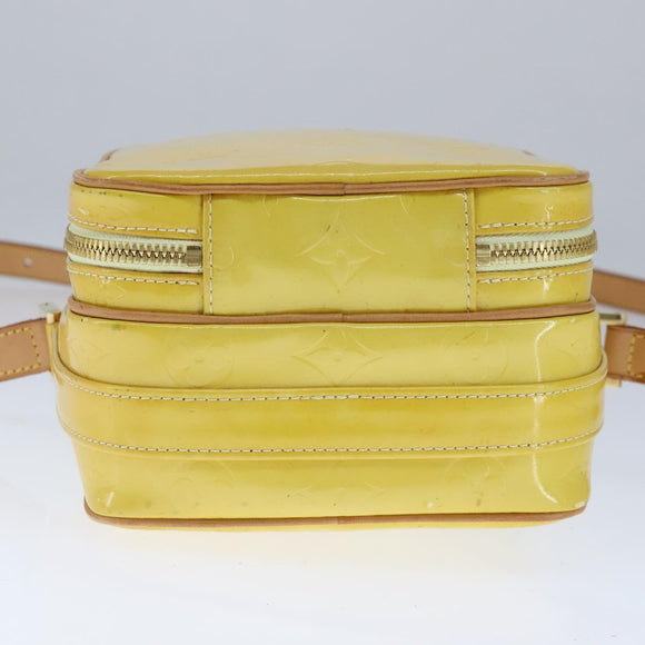 LOUIS VUITTON Monogram Vernis Wooster Shoulder Bag Yellow M91075 LV Auth 103247