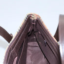 BURBERRY Nova Check Hand Bag Canvas Black Beige Auth 103259-14