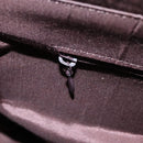 BURBERRY Nova Check Hand Bag Canvas Black Beige Auth 103259-15