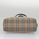 BURBERRY Nova Check Shoulder Bag Canvas Beige Auth 103265-10