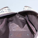 BURBERRY Nova Check Hand Bag Canvas Beige Auth 103267-19