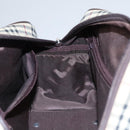 BURBERRY Nova Check Hand Bag Canvas Beige Auth 103267-20