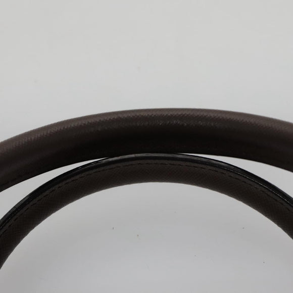 BURBERRY Nova Check Hand Bag Canvas Beige Auth 103267