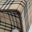 BURBERRY Nova Check Hand Bag Canvas 2way Beige Auth 103269-9