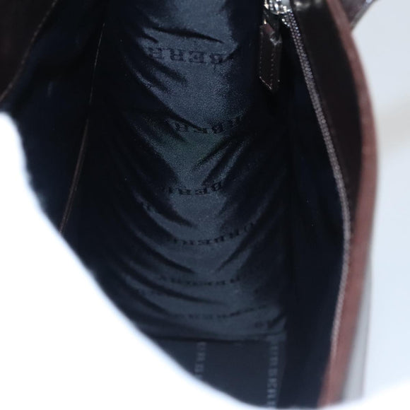 BURBERRY Nova Check Hand Bag Canvas 2way Beige Auth 103269