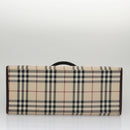 BURBERRY Nova Check Hand Bag Canvas 2way Beige Auth 103269-5