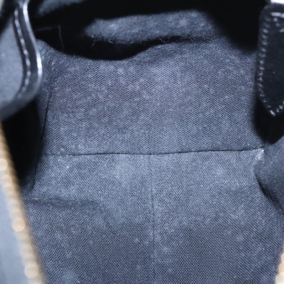 BURBERRY Nova Check Hand Bag Canvas 2way Beige Black Auth 103293AV