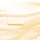 CELINE Hand Bag Straw Leather Blue Cream Gold Auth 103294-18
