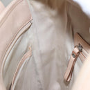 BURBERRY Shoulder Bag Canvas Leather Beige Cream Silver Auth 103299-21
