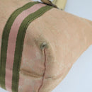 GUCCI GG Canvas Hand Bag Pink Cream Gold 139261 Auth 103310-9