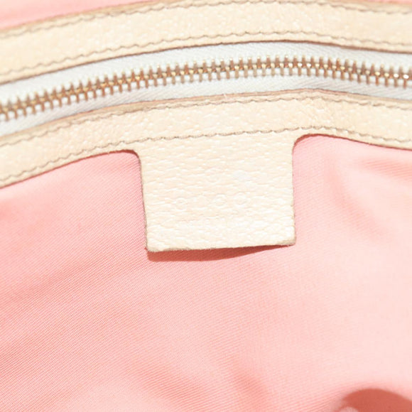 GUCCI GG Canvas Hand Bag Pink Cream Gold 139261 Auth 103310