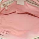GUCCI GG Canvas Hand Bag Pink Cream Gold 139261 Auth 103310-11