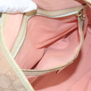 GUCCI GG Canvas Hand Bag Pink Cream Gold 139261 Auth 103310-20