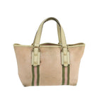 GUCCI GG Canvas Hand Bag Pink Cream Gold 139261 Auth 103310-2