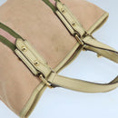 GUCCI GG Canvas Hand Bag Pink Cream Gold 139261 Auth 103310-6