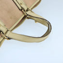 GUCCI GG Canvas Hand Bag Pink Cream Gold 139261 Auth 103310-7