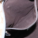 GUCCI GG Canvas Sherry Line Shoulder Bag Beige Blue Silver 131230 Auth 103323-21