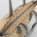 GUCCI GG Canvas Sherry Line Shoulder Bag Beige Blue Silver 131230 Auth 103323-6