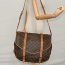 LOUIS VUITTON Monogram Saumur 43 Shoulder Bag M42252 LV Auth 103351-30