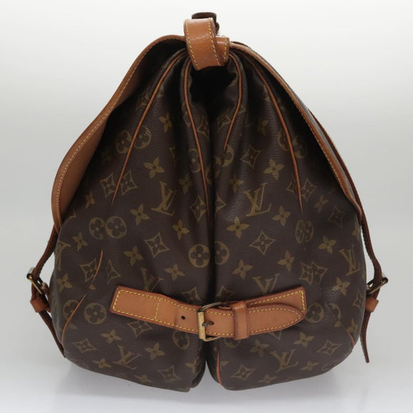 LOUIS VUITTON Monogram Saumur 43 Shoulder Bag M42252 LV Auth 103351