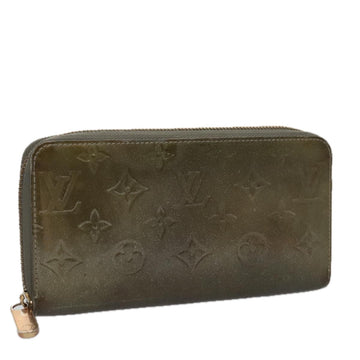 LOUIS VUITTON Monogram Vernis Zippy Wallet Veil Bronze M93723 LV Auth 103361