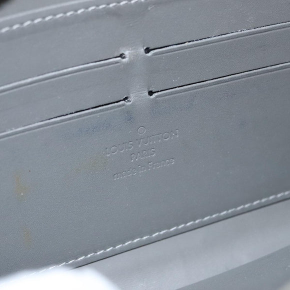 LOUIS VUITTON Monogram Vernis Zippy Wallet Veil Bronze M93723 LV Auth 103361