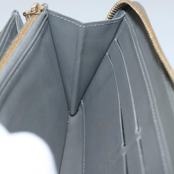 LOUIS VUITTON Monogram Vernis Zippy Wallet Veil Bronze M93723 LV Auth 103361