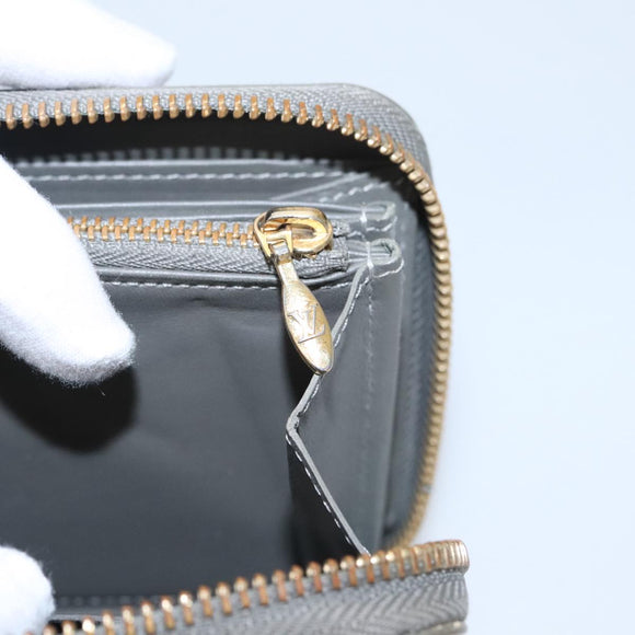 LOUIS VUITTON Monogram Vernis Zippy Wallet Veil Bronze M93723 LV Auth 103361