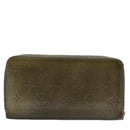 LOUIS VUITTON Monogram Vernis Zippy Wallet Veil Bronze M93723 LV Auth 103361-2