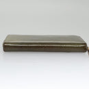 LOUIS VUITTON Monogram Vernis Zippy Wallet Veil Bronze M93723 LV Auth 103361-6