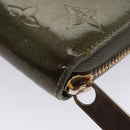 LOUIS VUITTON Monogram Vernis Zippy Wallet Veil Bronze M93723 LV Auth 103361-14