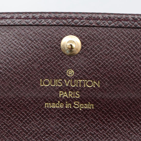 LOUIS VUITTON Taiga Multicles6 Key Case Acajou M30536 LV Auth 103362