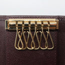 LOUIS VUITTON Taiga Multicles6 Key Case Acajou M30536 LV Auth 103362-9