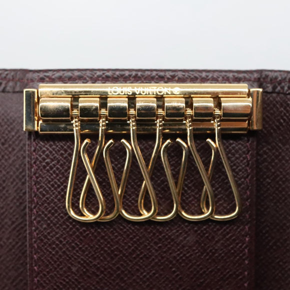LOUIS VUITTON Taiga Multicles6 Key Case Acajou M30536 LV Auth 103362