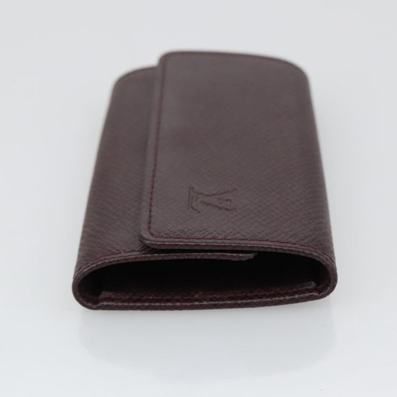 LOUIS VUITTON Taiga Multicles6 Key Case Acajou M30536 LV Auth 103362