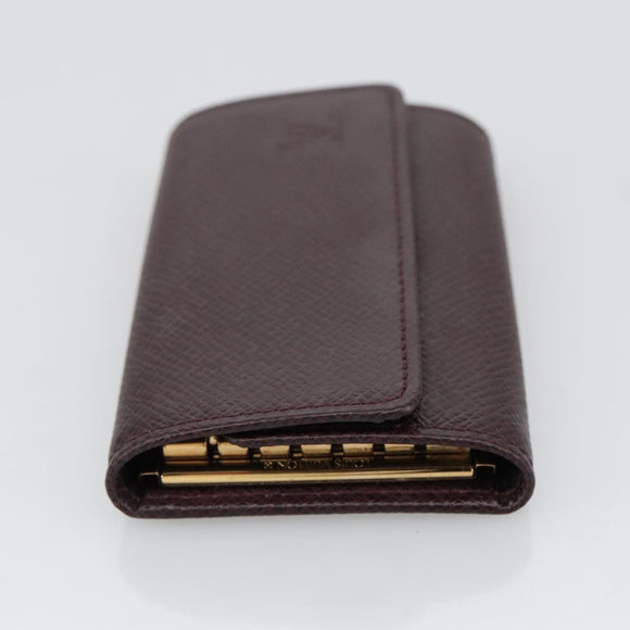 LOUIS VUITTON Taiga Multicles6 Key Case Acajou M30536 LV Auth 103362